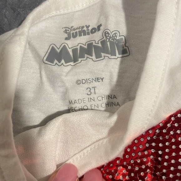 Minnie Mouse sequined top and skirt set 3T - Picture 4 of 8